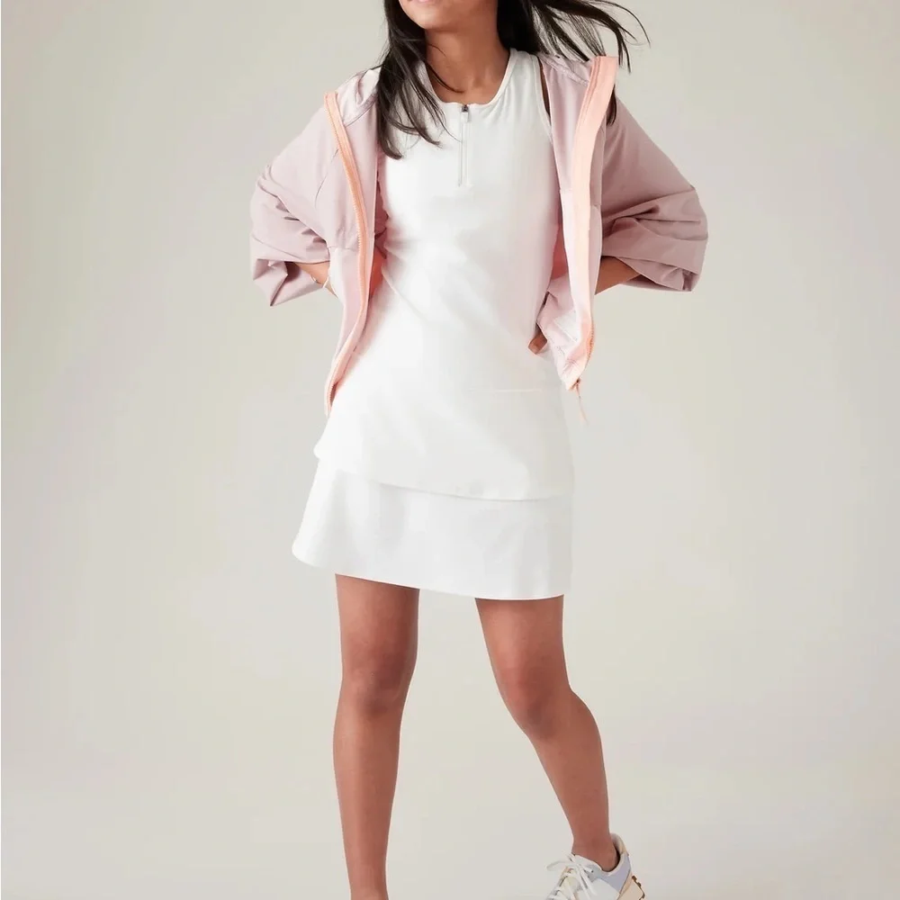 ATHLETA Girl White Swing Dress Size L/14
